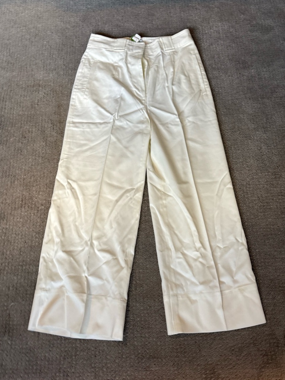 Banana Republic Women Wide Leg Cream Trousers Size 6